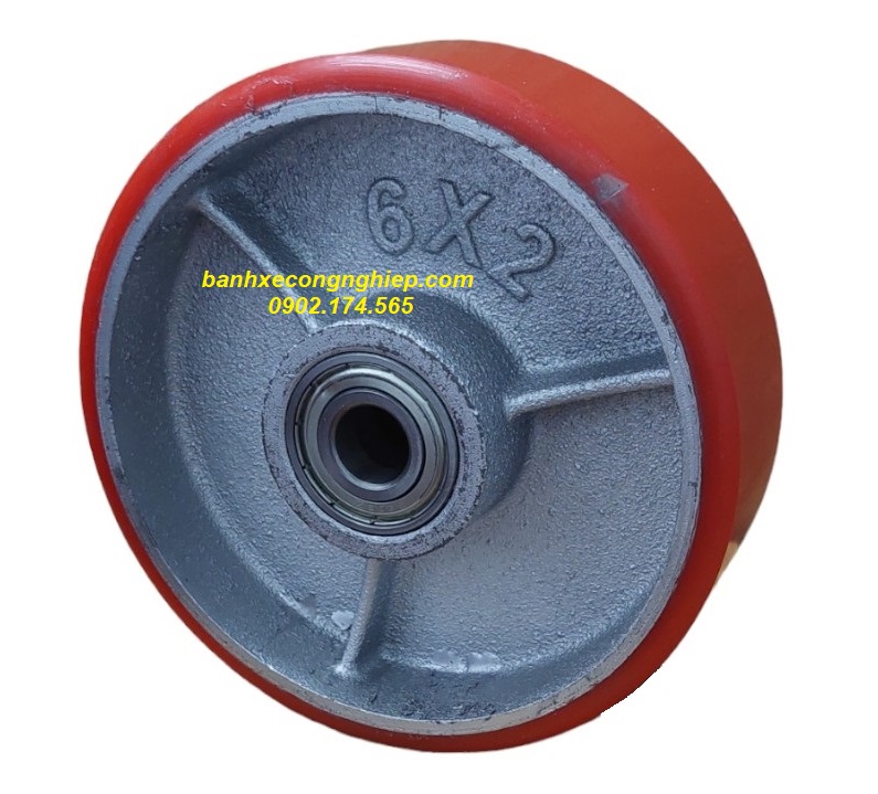 Bánh xe PU 150x50 (PU6x2)