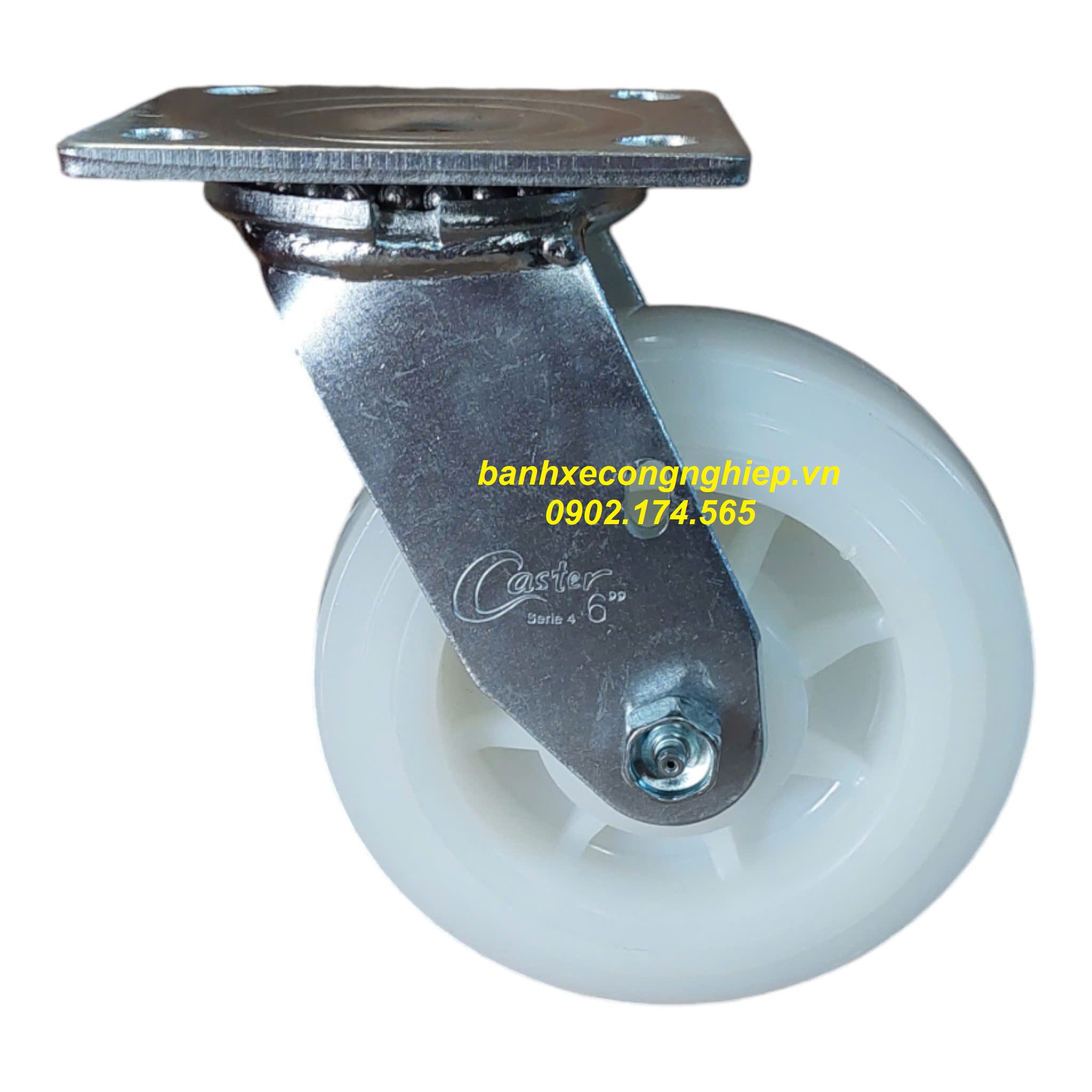Bánh xe PA150x51 càng thép xoay Caster Serie 4 tiêu chuẩn USA