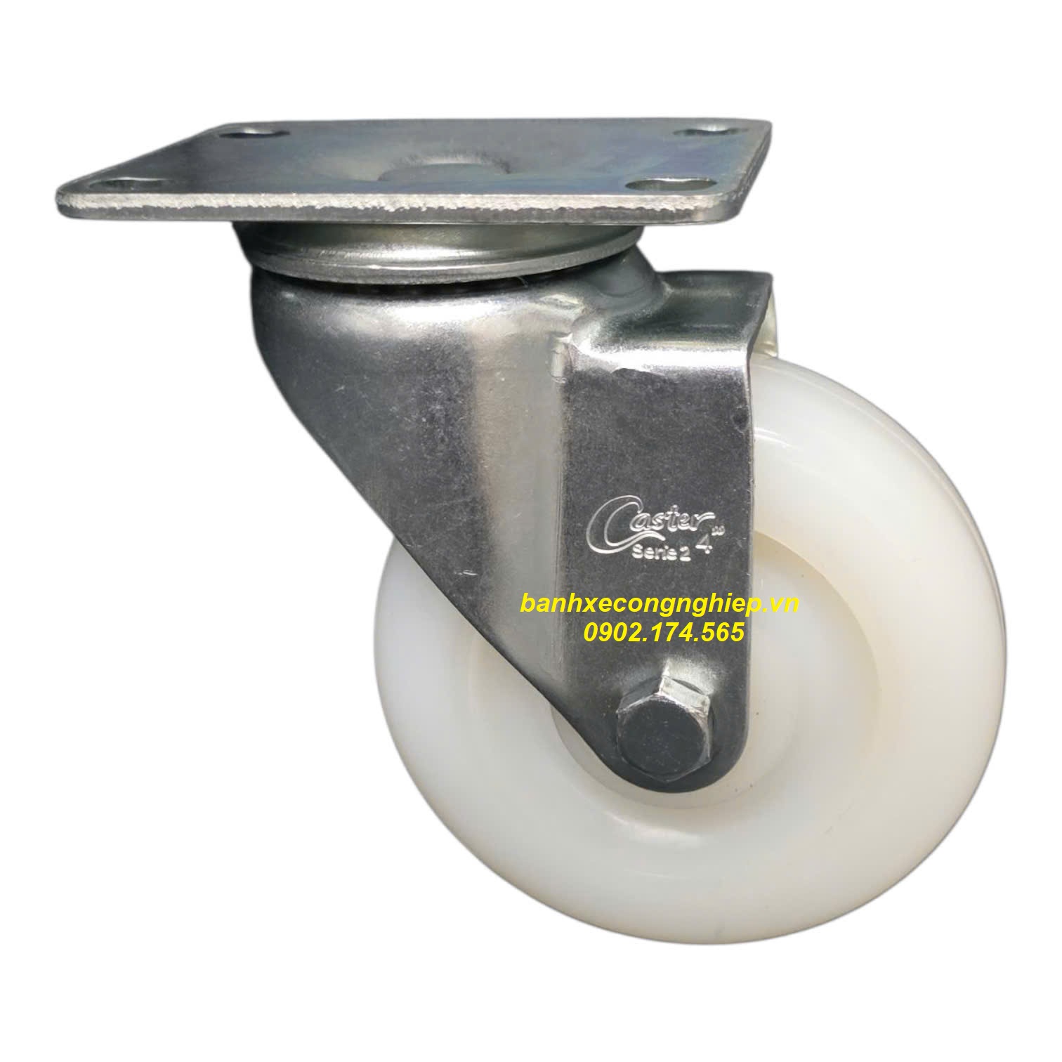 Bánh xe PA100x32 càng thép xoay Caster Serie 2 tiêu chuẩn USA
