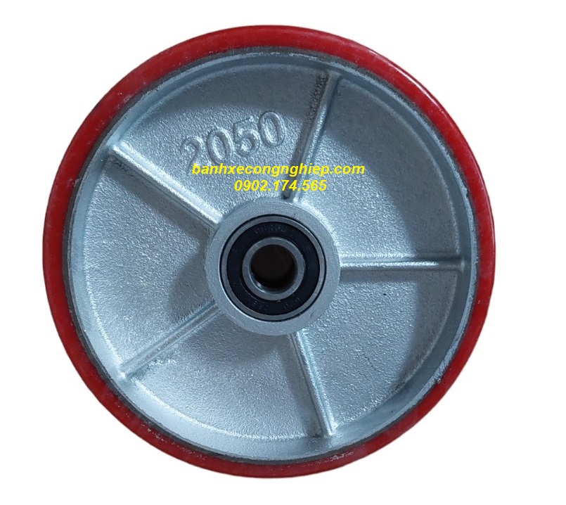 Bánh xe nâng tay PU 200x50